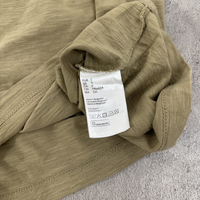 تیشرت یقه هفت 100% کتان H&M اورجینال سایز M