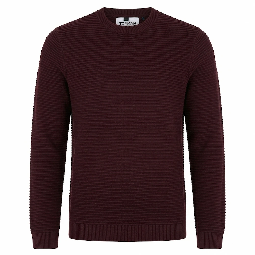 بافت مردانه TOPMAN زرشکی سایز M