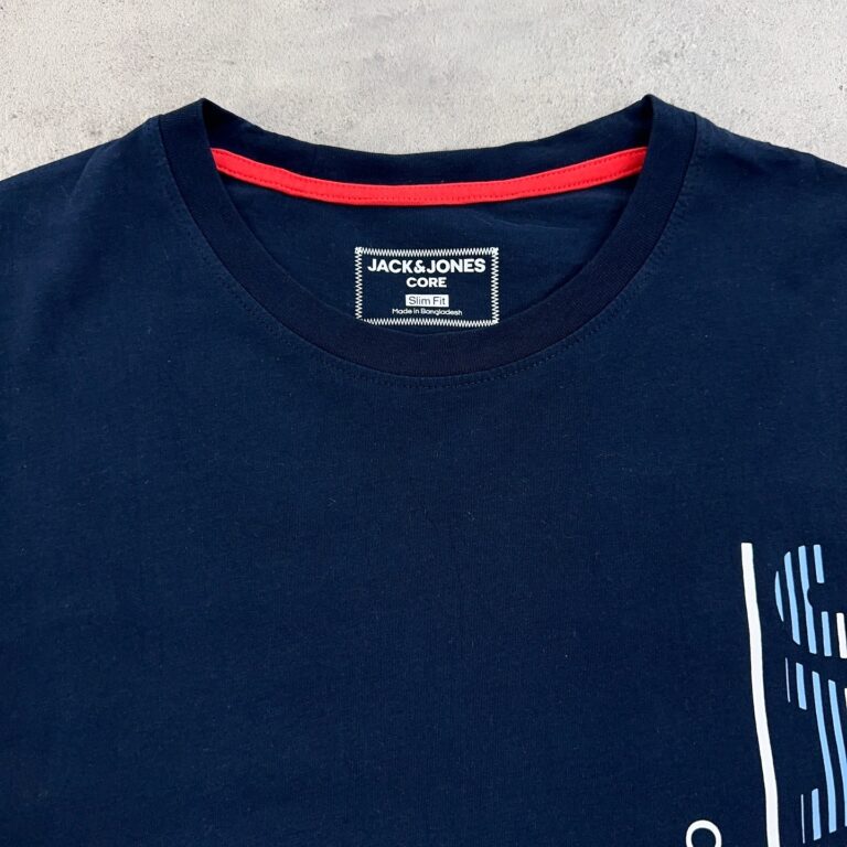 تیشرت اورجینال JACK AND JONES سرمه ای سایز L