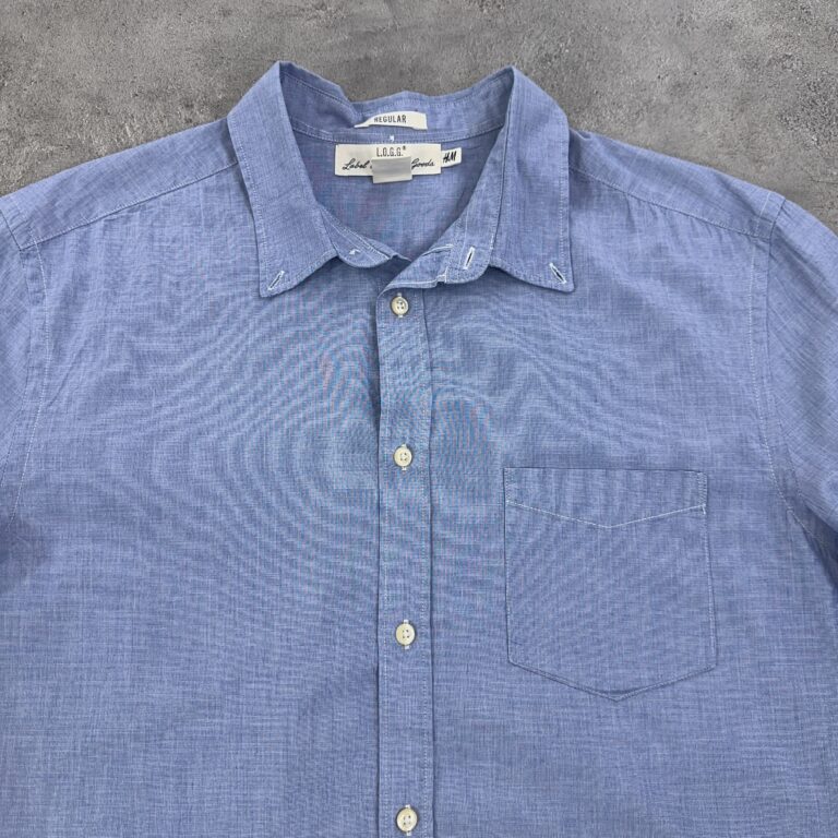 پیراهن مردانه سوئدی H&M رنگ آبی سایز XXL
