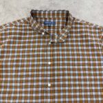پیراهن اورجینال کتان چهارخانه سایز 2XL