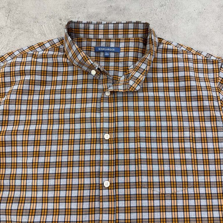 پیراهن اورجینال کتان چهارخانه سایز 2XL