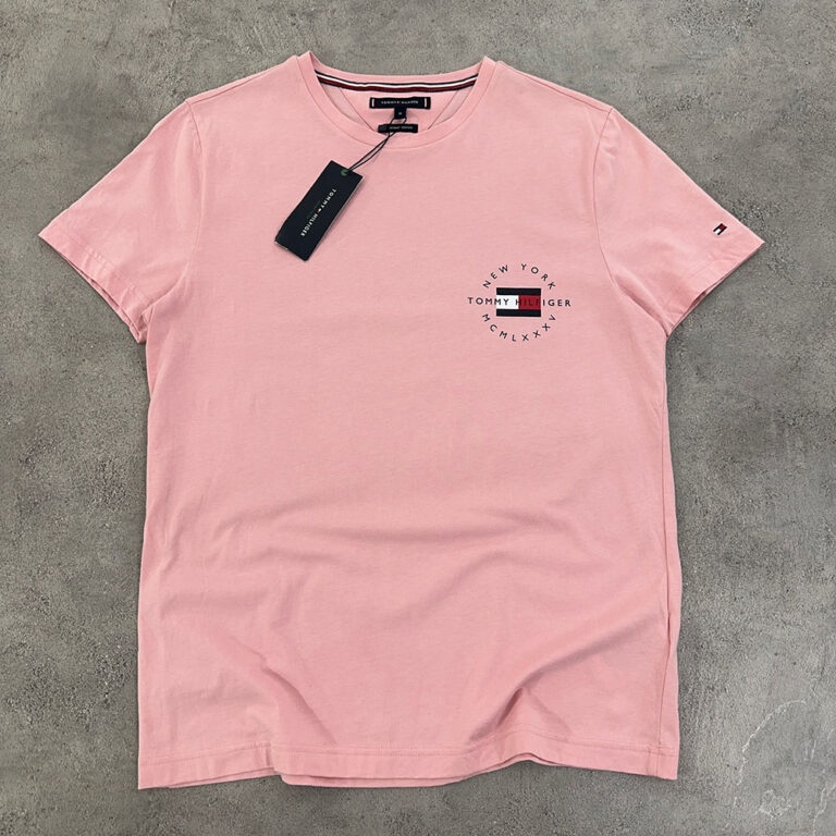 تیشرت اورجینال TOMMY HILFIGER رنگ صورتی سایز M