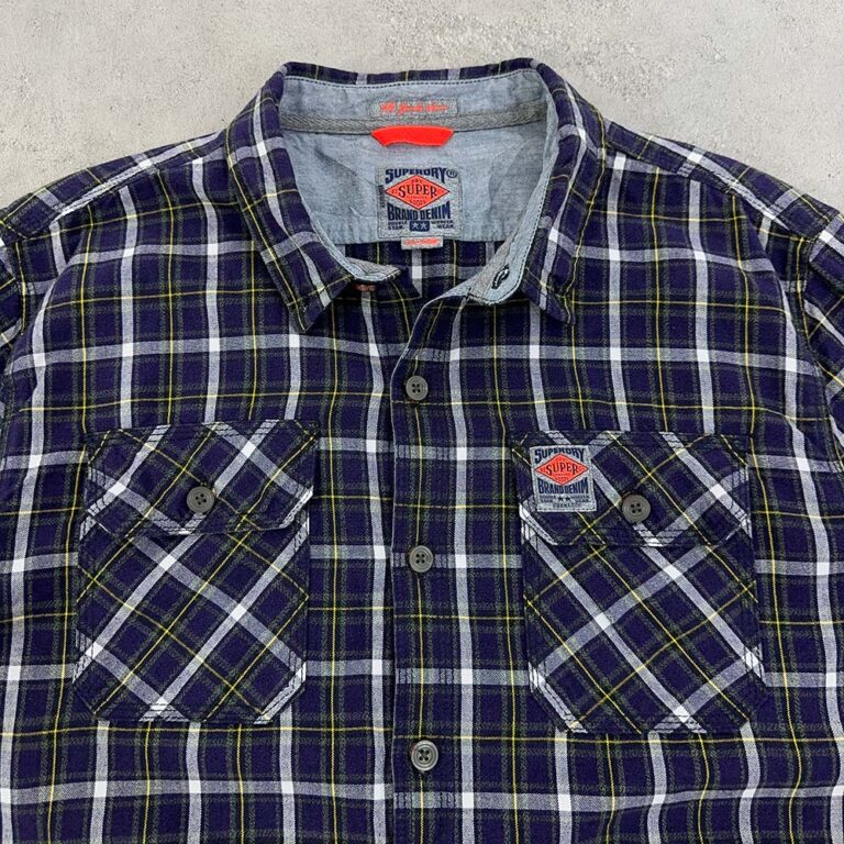 پیراهن مردانه اورجینال SUPER DRY تم بنفش
