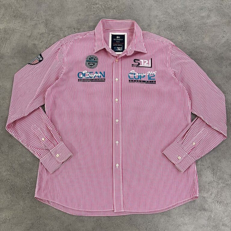 پیراهن مردانه اورجینال کتان صورتی سایز XL