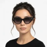 عینک آفتابی زنانه گربه‌ای مشکی برند Aedoll