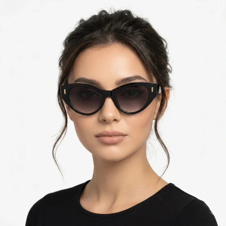 عینک آفتابی زنانه گربه‌ای مشکی برند Aedoll