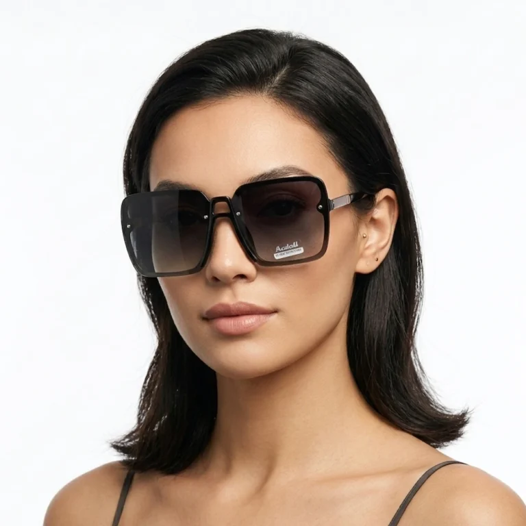عینک آفتابی زنانه Aedoll مربعی رنگ دودی با محافظت UV400