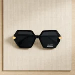 عینک آفتابی زنانه هشت‌ضلعی Aedoll فریم مشکی (UV400)