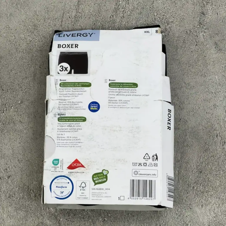 پک 3 عددی باکسر مردانه لیورجی مشکی سایز 2XL