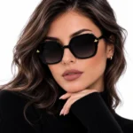 عینک آفتابی اورجینال زنانه فریم مشکی (UV 400)