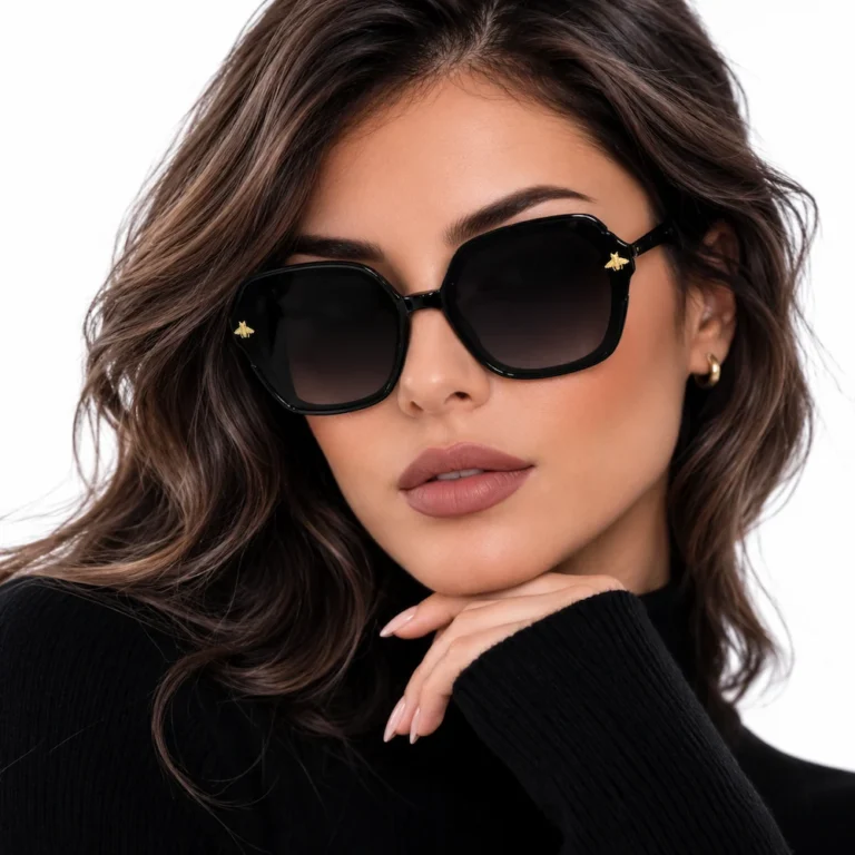 عینک آفتابی اورجینال زنانه فریم مشکی (UV 400)