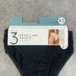 پک 3 عددی شورت زنانه Brazilian لفتیز مشکی سایز XS