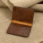جاکارتی چرم گاوی دستدوز سایز متوسط رنگ عسلی تیره