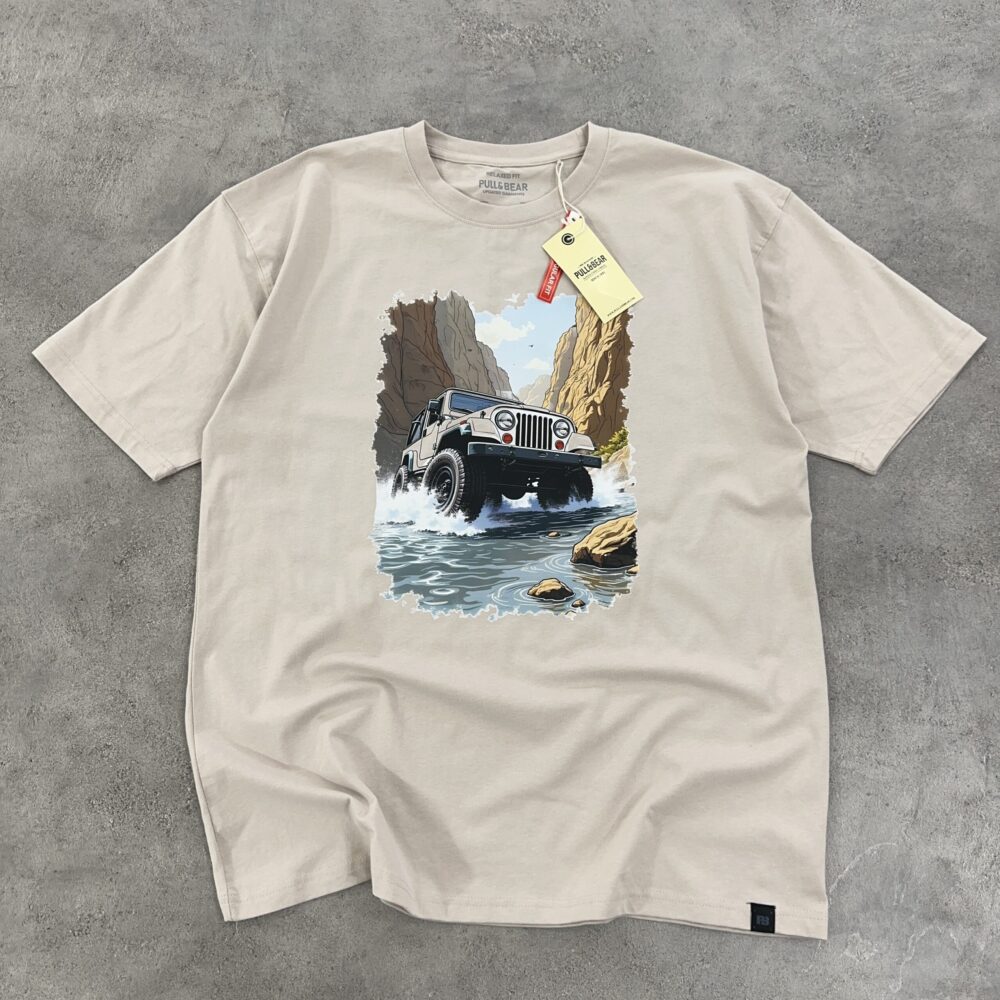 تیشرت PULL & BEAR اورجینال اسپانیایی جیپ سایز XL