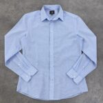 پیراهن اورجینال رسمی H&M آبی روشن سایز M