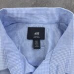 پیراهن اورجینال رسمی H&M آبی روشن سایز M