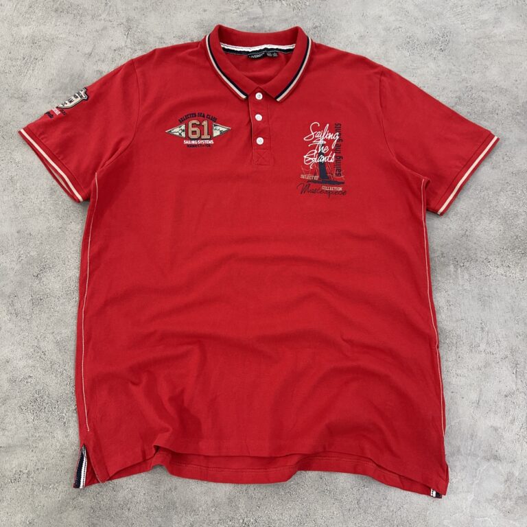 پولوشرت آلمانی برند LIVERGY رنگ قرمز سایز XL