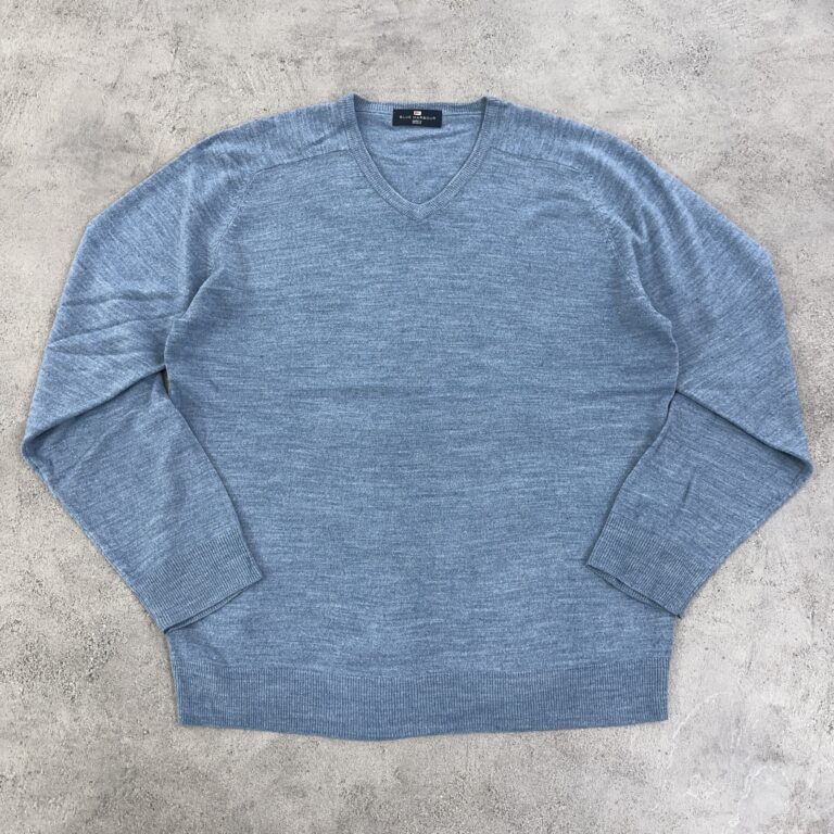 بافت یقه هفت اورجینال BLUE HARBOUR رنگ آبی روشن