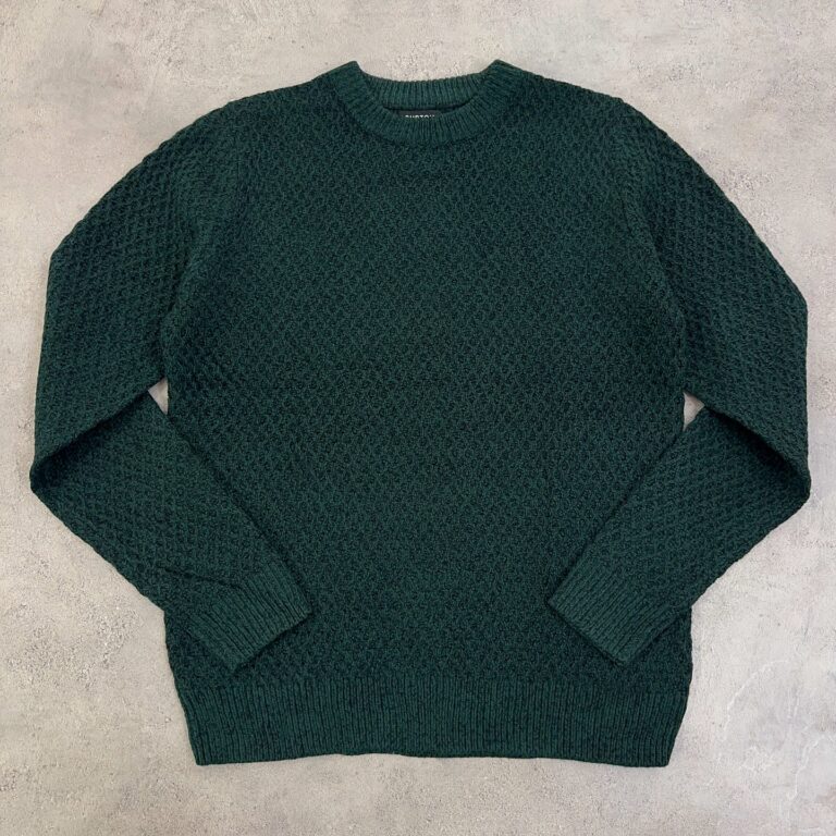 بافت یقه گرد ضخیم اورجینال رنگ سبز سایز M