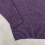 بافت اورجینال یقه هفت پشم رنگ بنفش