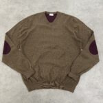 بافت یقه هفت اورجینال رنگ قهوه ای