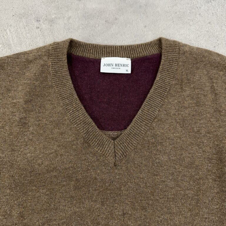 بافت یقه هفت اورجینال رنگ قهوه ای