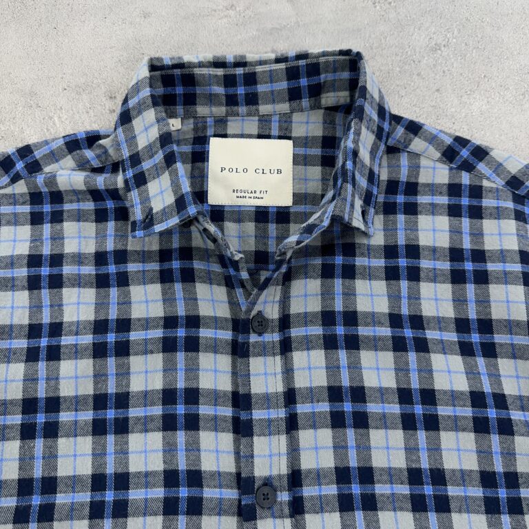 پیراهن پشمی اورجینال POLO CLUB چهارخانه سایز L