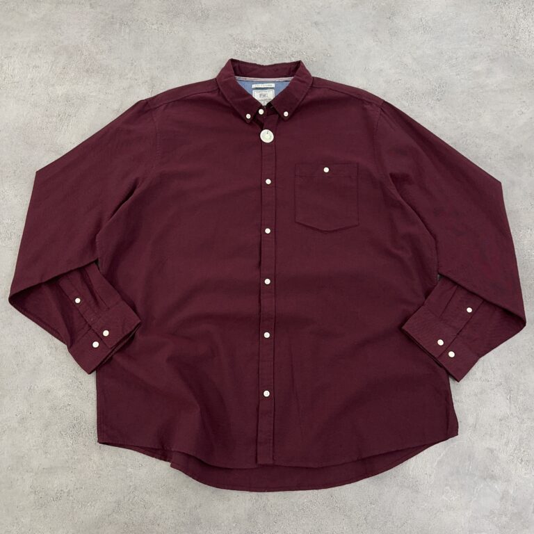 پیراهن انگلیسی برند F&F پاییزه ضخیم رنگ زرشکی