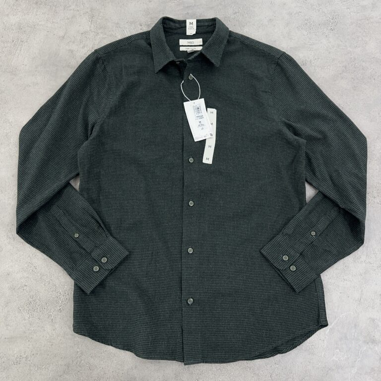 پیراهن M&S اورجینال پشمی پاییزه رنگ سبز