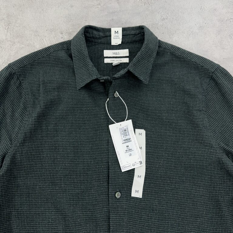 پیراهن M&S اورجینال پشمی پاییزه رنگ سبز