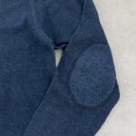 بافت یقه هفت اورجینال آلمانی پارچه سنگشور آبی سایز L