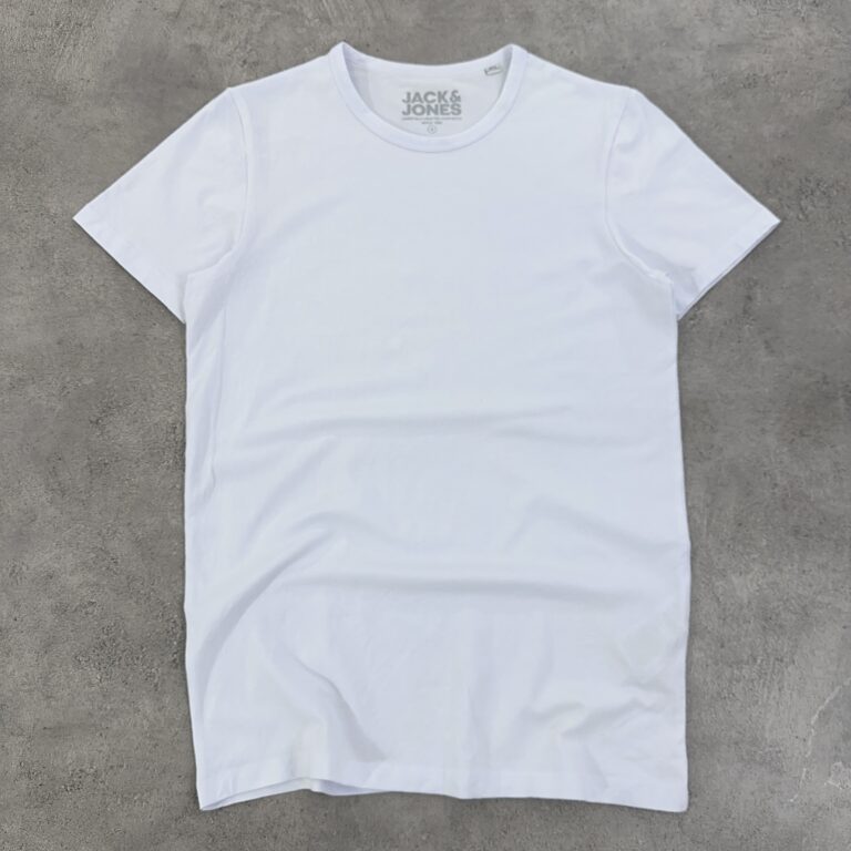 تیشرت سفید نازک برند جک اند جونز سایز S