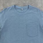 تیشرت UNI QLO اورجینال گرم بالا رنگ آبی روشن