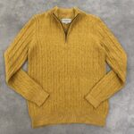 بافت نیم زیپ اورجینال رنگ خردلی