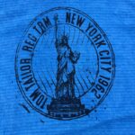 تیشرت اورجینال TOMTYLOR رنگ آبی مجسمه آزادی