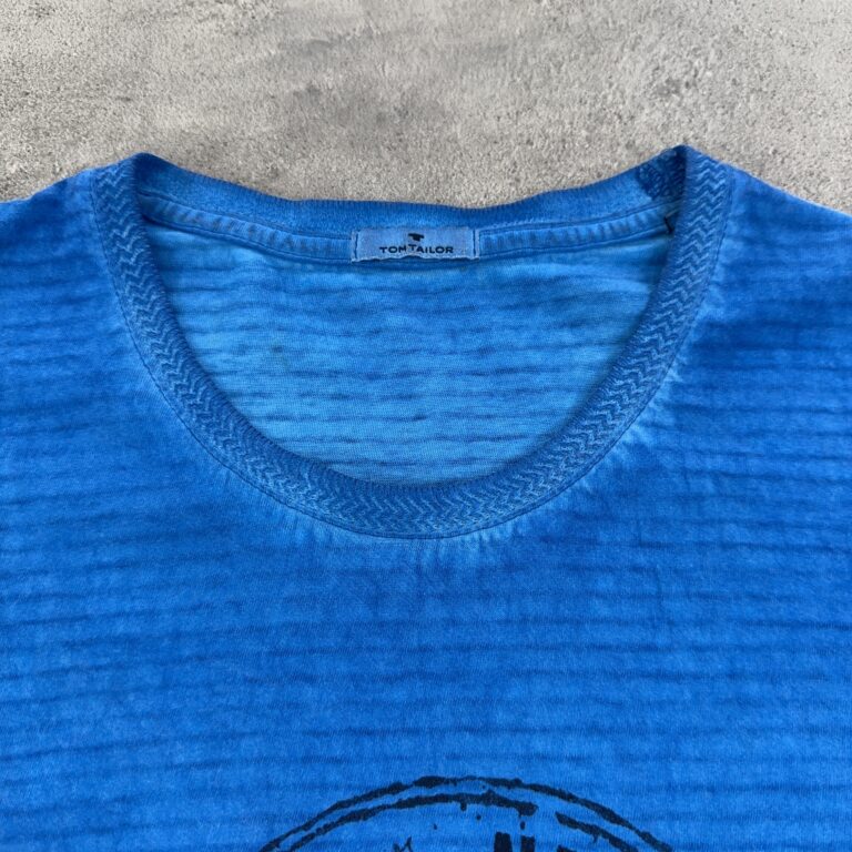 تیشرت اورجینال TOMTYLOR رنگ آبی مجسمه آزادی