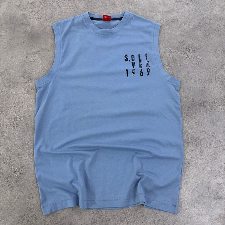 رکابی کتان اورجینال S.Oliver آبی سایز M