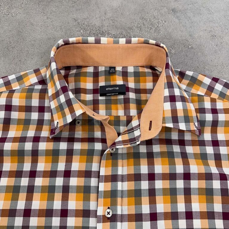 پبراهن استوک آستین کوتاه eterna سایز XXXL