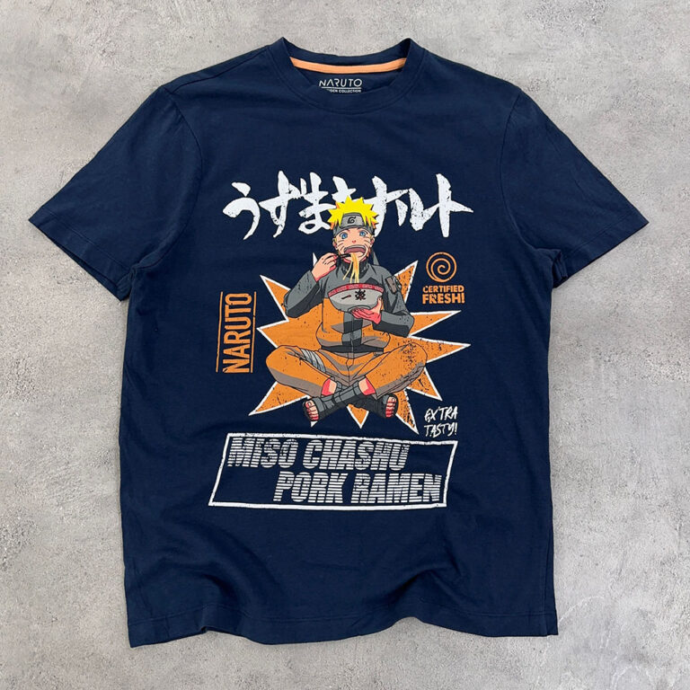 تیشرت انیمه اورجینال رنگ سرمه ای سایز M