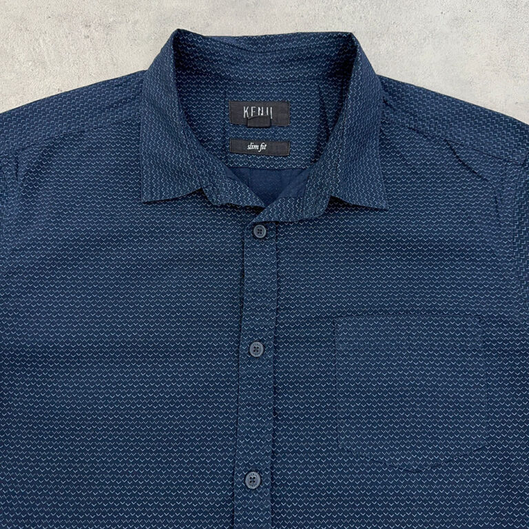 پیراهن تاناکورا آستین کوتاه سرمه ای سایز L