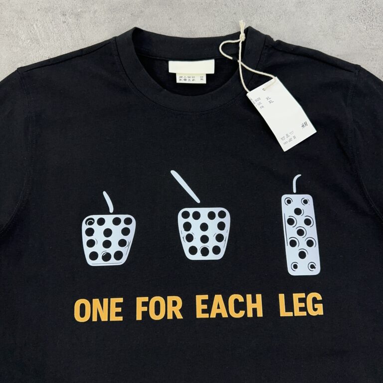 تیشرت H&M اورجینال طرح ماشین سایز XL