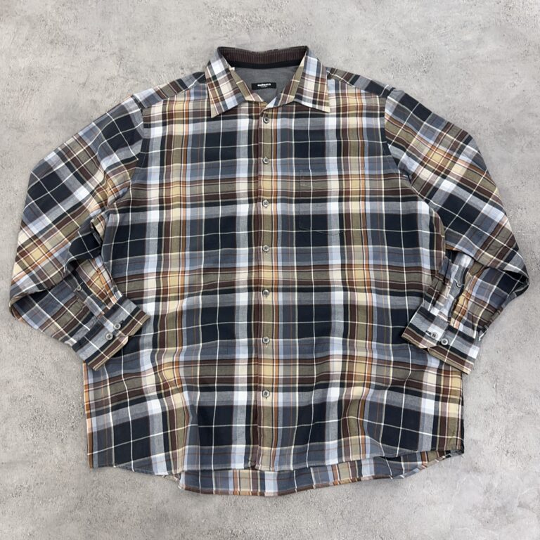 پیراهن پشمی اورجینال چهارخانه سایز 2XL