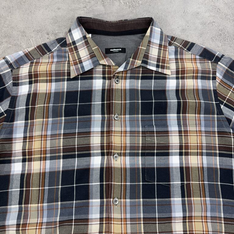 پیراهن پشمی اورجینال چهارخانه سایز 2XL