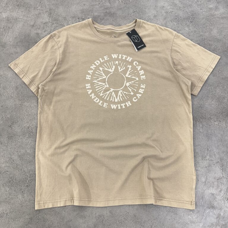 تیشرت کتان تاناکورا رنگ کرم سایز XL