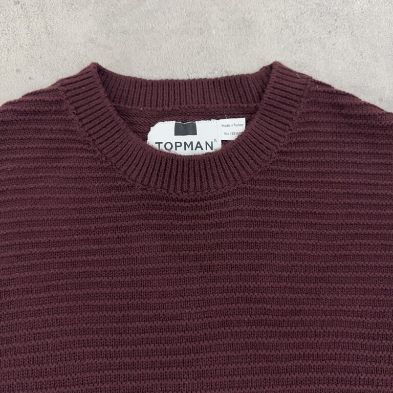 بافت مردانه TOPMAN زرشکی سایز M