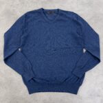 بافت مردانه یقه هفت M&S رنگ آبی سایز M