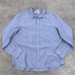 پیراهن مردانه سوئدی H&M رنگ آبی سایز XXL