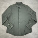 پیراهن اورجینال با پارچه کشی رنگ سبز سایز XL