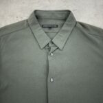 پیراهن اورجینال با پارچه کشی رنگ سبز سایز XL
